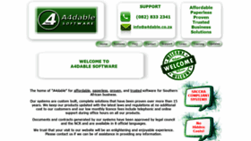 What A4dable.co.za website looked like in 2019 (4 years ago)