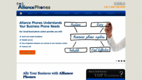 What Alliancephones.com website looked like in 2019 (4 years ago)