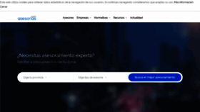 What Asesorias.com website looked like in 2019 (4 years ago)