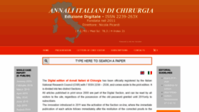 What Annaliitalianidichirurgia.it website looked like in 2019 (4 years ago)