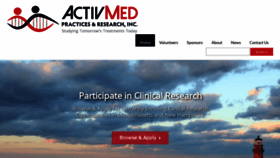 What Activmedresearch.com website looked like in 2019 (4 years ago)