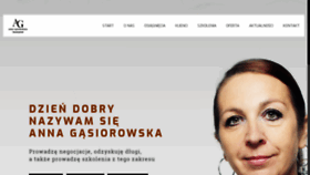 What Agnegocjator.pl website looked like in 2019 (4 years ago)