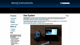 What Advex-instruments.cz website looked like in 2019 (4 years ago)