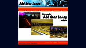 What Allstarlanesbowling.com website looked like in 2019 (4 years ago)