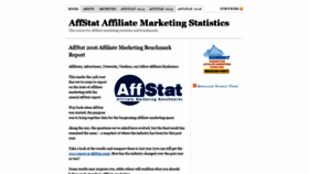 What Affstat.com website looked like in 2019 (4 years ago)