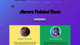 What Aurorapaintedfaces.com website looked like in 2019 (4 years ago)