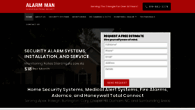 What Alarmmanllc.com website looked like in 2019 (4 years ago)