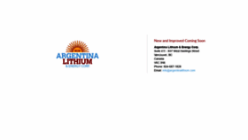 What Argentinalithium.com website looked like in 2019 (4 years ago)