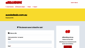 What Aussiedeals.com.au website looked like in 2019 (4 years ago)