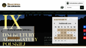 What Adwokatura.krakow.pl website looked like in 2019 (4 years ago)