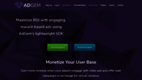 What Adgem.com website looked like in 2019 (4 years ago)