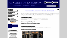 What Auxartsdelamaison.fr website looked like in 2019 (4 years ago)