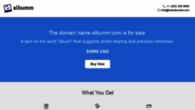 What Albumm.com website looked like in 2019 (4 years ago)