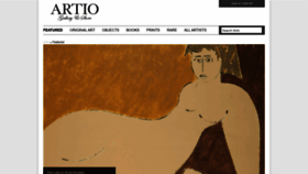 What Artio.com website looked like in 2019 (4 years ago)