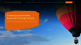 What Actionsustainability.com website looked like in 2019 (4 years ago)