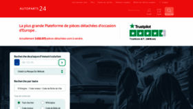 What Autopart24.fr website looked like in 2019 (4 years ago)