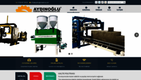 What Aydinoglumakina.com website looked like in 2019 (4 years ago)