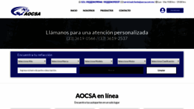 What Aocsa.com.mx website looked like in 2019 (4 years ago)