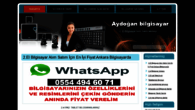 What Aydoganbilgisayar.com.tr website looked like in 2019 (4 years ago)