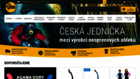 What Agama-diving.cz website looked like in 2019 (4 years ago)
