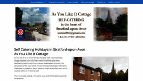 What Asyoulikeitcottage.co.uk website looked like in 2019 (4 years ago)