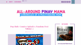 What Allaroundpinaymama.com website looked like in 2019 (4 years ago)