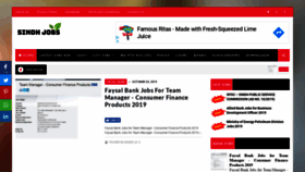 What Allsindhjobz.com website looked like in 2019 (4 years ago)