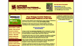What Antiquecrochetpatterns.com website looked like in 2019 (4 years ago)