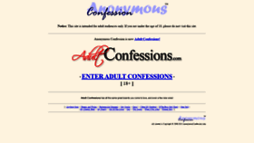 What Anonymousconfession.com website looked like in 2019 (4 years ago)