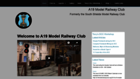 What A19modelrailwayclub.org website looked like in 2019 (4 years ago)