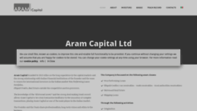 What Aramcapital.com website looked like in 2019 (4 years ago)