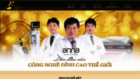 What Annaspa.vn website looked like in 2019 (4 years ago)