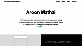 What Aroonmathai.com website looked like in 2019 (4 years ago)