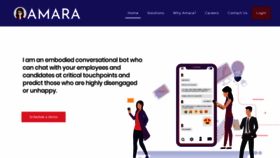 What Amara.ai website looked like in 2019 (4 years ago)