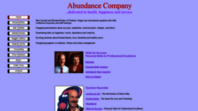 What Abundancecompany.com website looked like in 2019 (4 years ago)