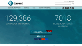 What Aztorrent.ru website looked like in 2019 (4 years ago)