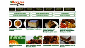What Arecetas.com website looked like in 2019 (4 years ago)