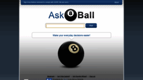 What Ask8ball.net website looked like in 2019 (4 years ago)
