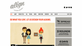 What Alignalbumdesign.com website looked like in 2019 (4 years ago)