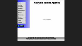 What Actonetalent.com website looked like in 2019 (4 years ago)