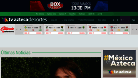 What Aztecadeportes.com website looked like in 2019 (5 years ago)
