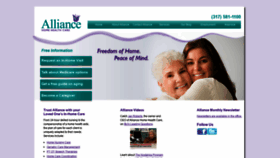 What Alliancehomehealthcare.net website looked like in 2019 (4 years ago)