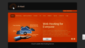What A-host.net website looked like in 2019 (4 years ago)