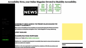 What Accessibilitynews.ca website looked like in 2019 (4 years ago)
