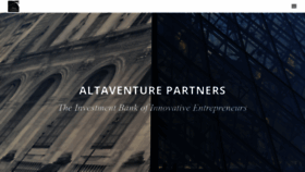 What Altaventure.com website looked like in 2019 (4 years ago)