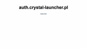 What Auth.crystal-launcher.pl website looked like in 2019 (4 years ago)