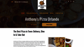 What Anthonyspizzadelivery.com website looked like in 2019 (4 years ago)