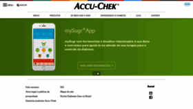 What Accu-chek.com.br website looked like in 2019 (4 years ago)