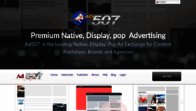 What Ad507.com website looked like in 2019 (4 years ago)
