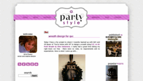 What Apartystyle.com website looked like in 2019 (4 years ago)